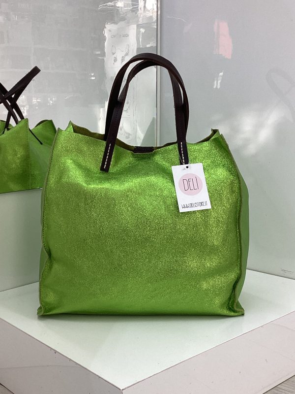 Shopper laminata avocado