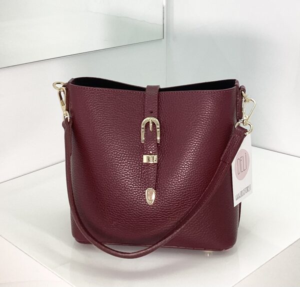 Borsa Buckle bordeaux