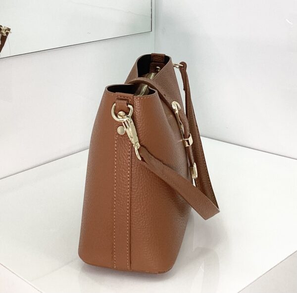 Borsa Buckle cuoio - immagine 3