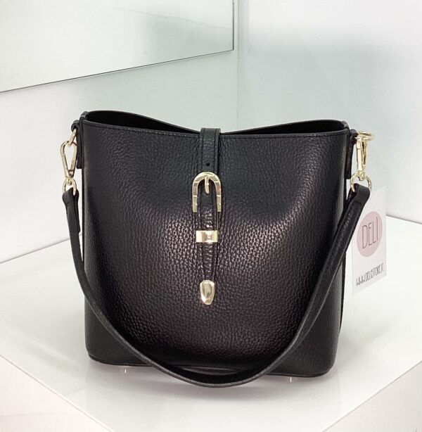 Borsa Buckle nera
