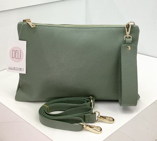 Clutch Glam verde salvia - immagine 2