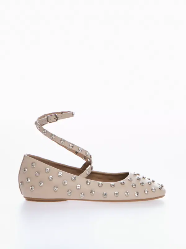 Ballerina Strass panna
