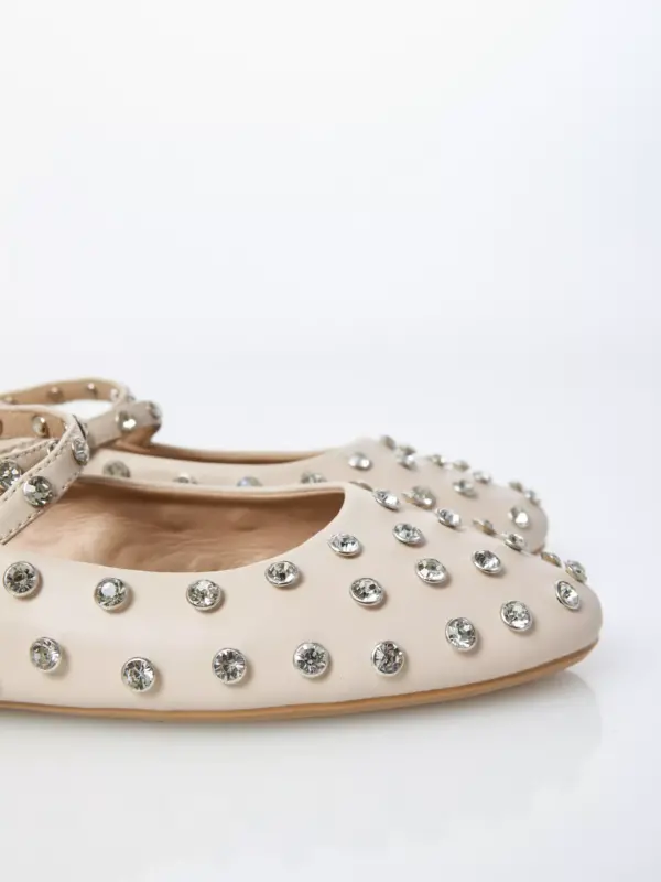 Ballerina Strass panna - immagine 3