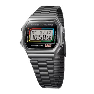 Orologio Casio digitale A168WEUC-1A in collaborazione con UNO™