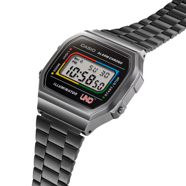Orologio Casio digitale A168WEUC-1A in collaborazione con UNO™ - immagine 3