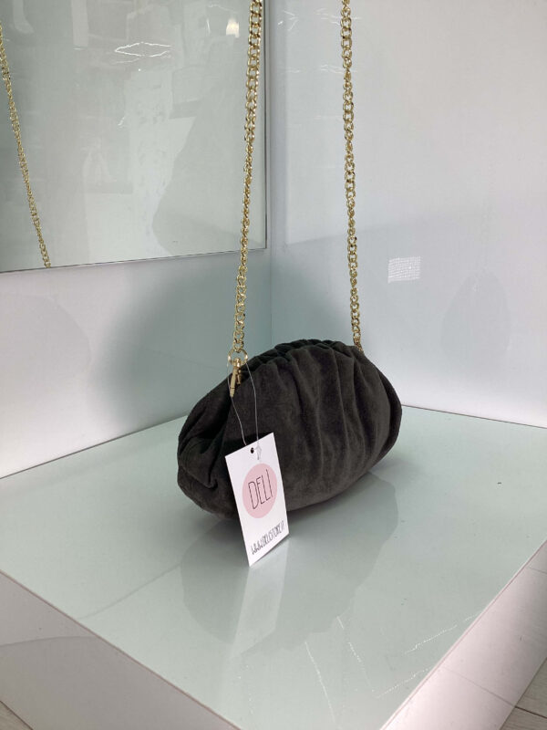 Clutch Suede grigia - immagine 3
