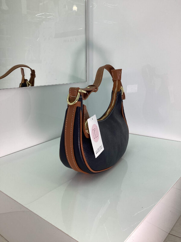 Borsa Easy One blu e marrone - immagine 3