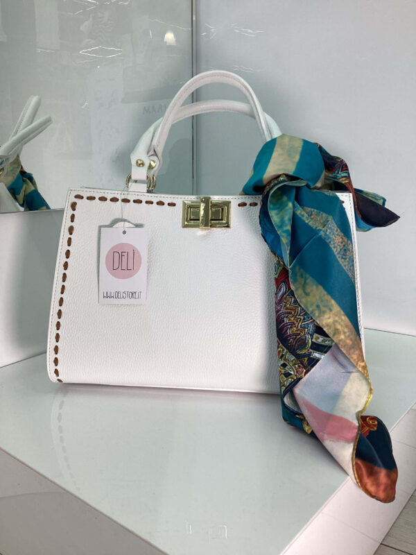Borsa Gaia bianca