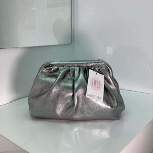 Clutch laminata argento