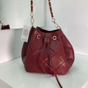 Borsa Coulisse Rombi bordeaux