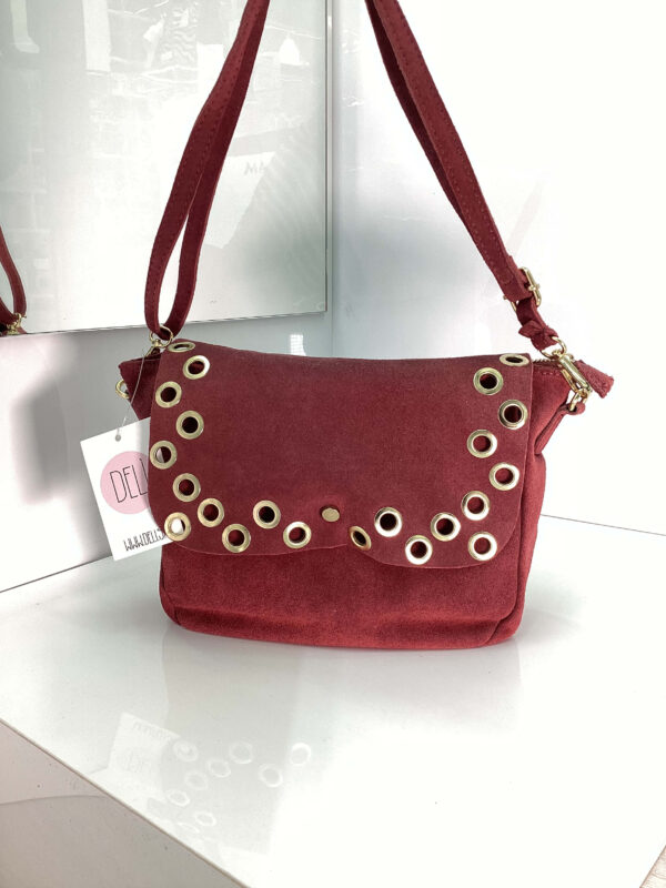 Borsa Borchie bordeaux - immagine 3