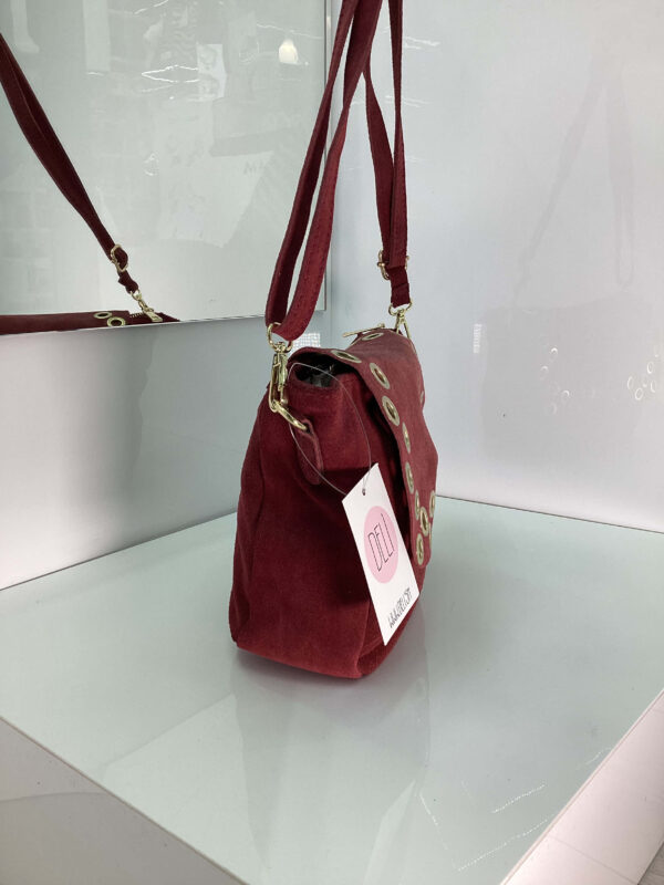Borsa Borchie bordeaux - immagine 2