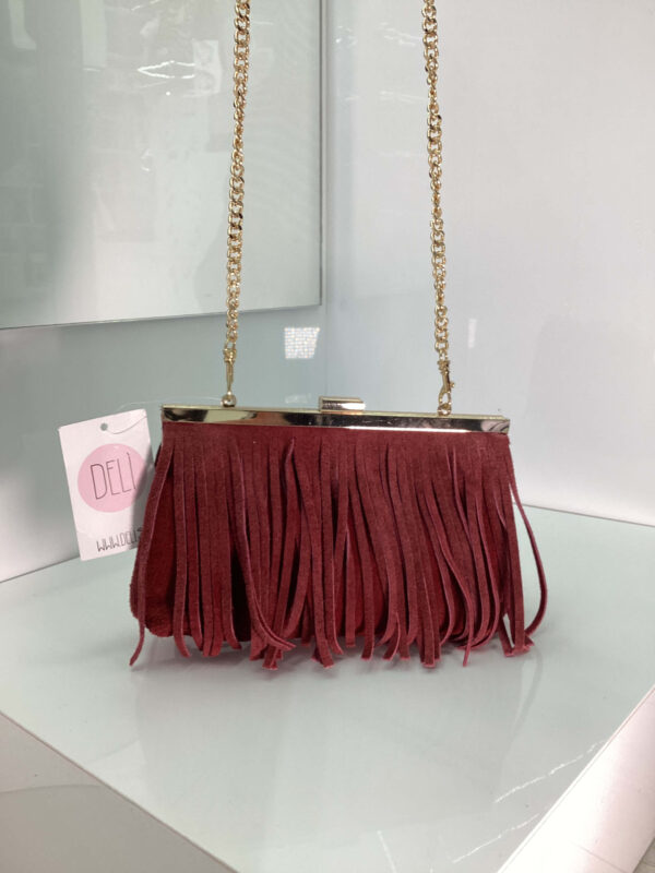 Clutch Frangia bordeaux