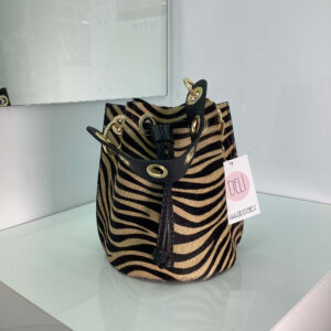 Borsa Savana zebrata marrone
