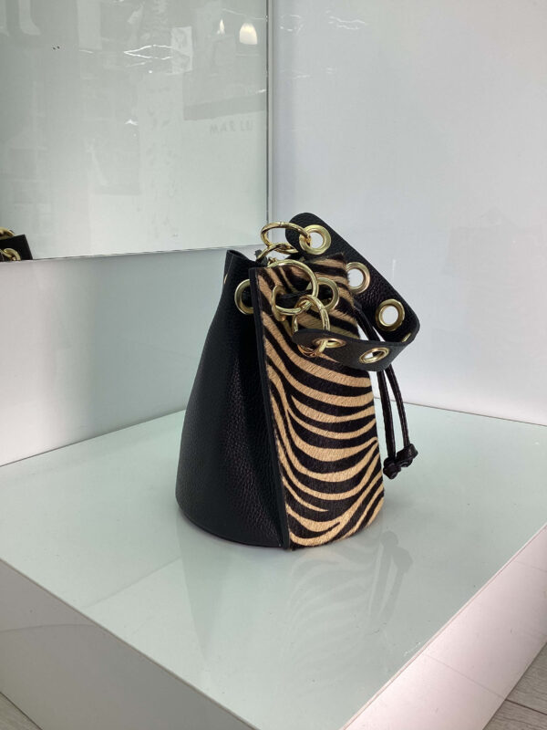 Borsa Savana zebrata marrone - immagine 2