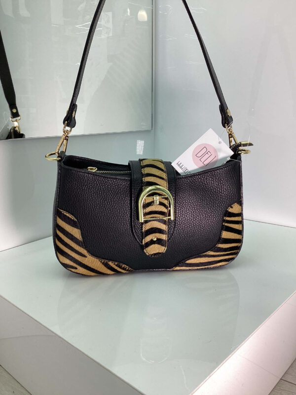 Borsa Tara nera e zebrata