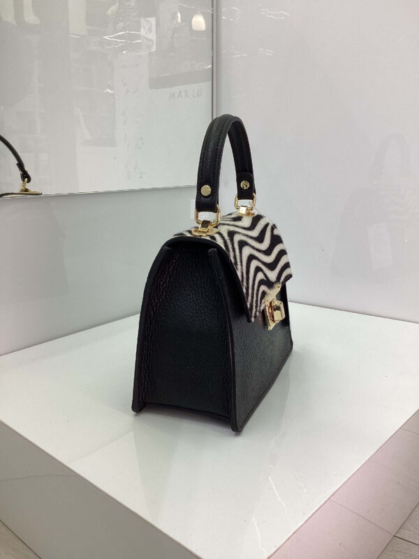 Borsa Carly nera e zebrata - immagine 2