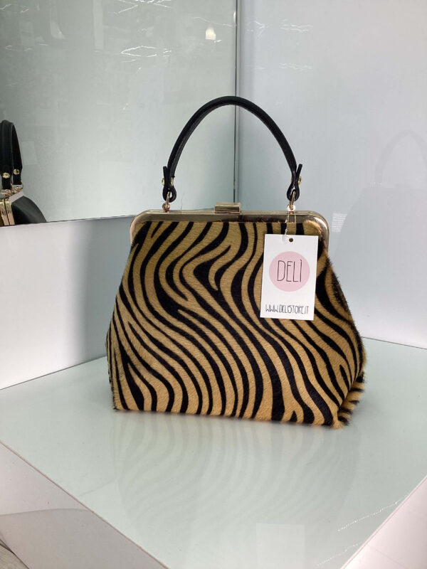 Borsa Katia zebrata marrone