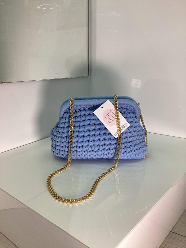Pochette Uncinetto celeste