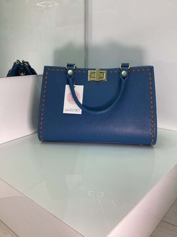 Borsa Gaia blu petrolio