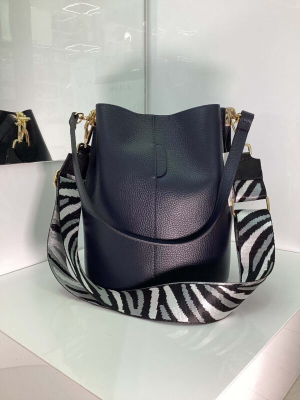Borsa Greta secchiello blu notte - immagine 2
