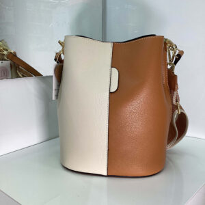 Borsa Greta secchiello nocciola/panna