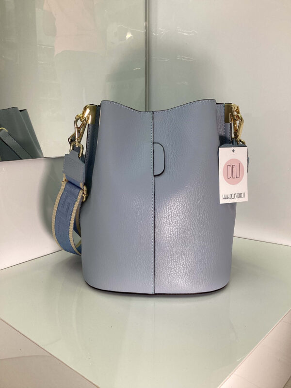 Borsa Greta secchiello celeste