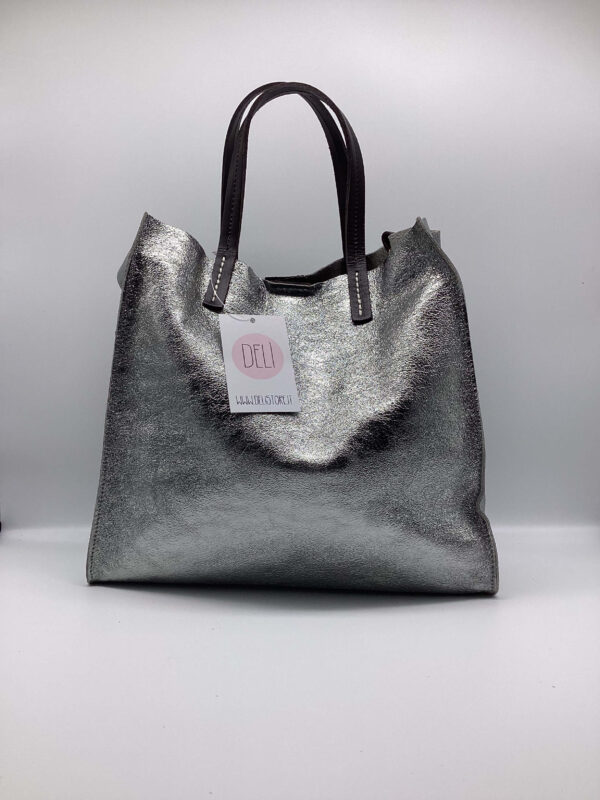 Shopper Luce media argento brunito