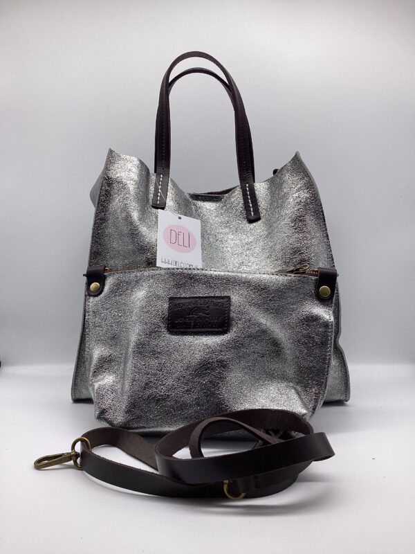 Shopper Luce media argento brunito - immagine 2