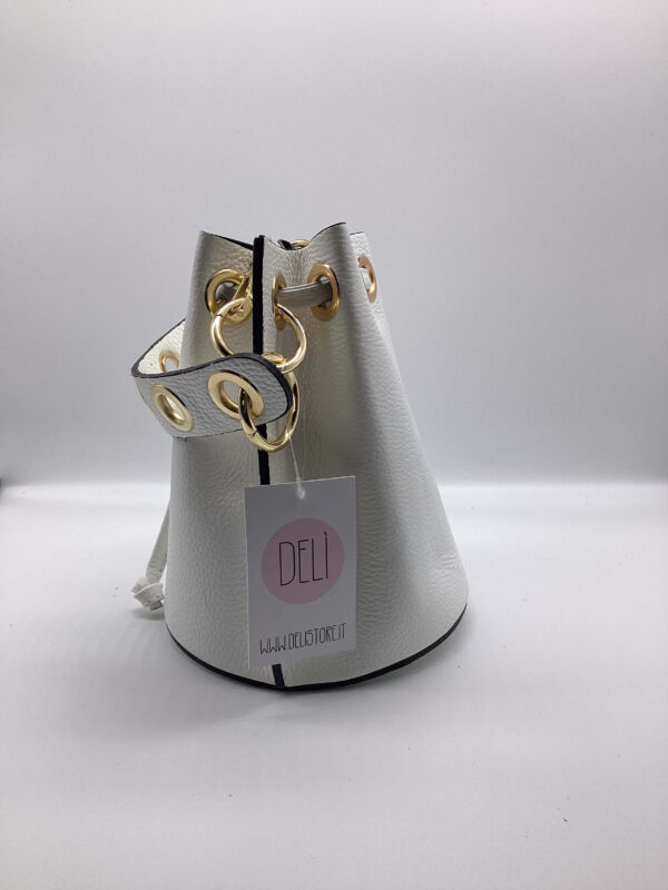 Borsa Bucket Chic bianca - immagine 2