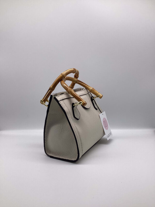 Mini bag Bamboo panna - immagine 3