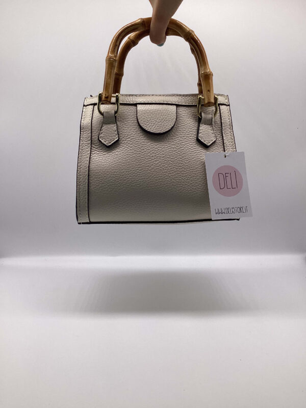 Mini bag Bamboo panna - immagine 2
