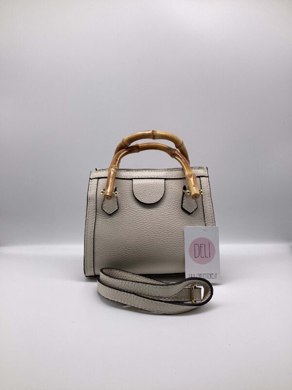 Mini bag Bamboo panna - immagine 4