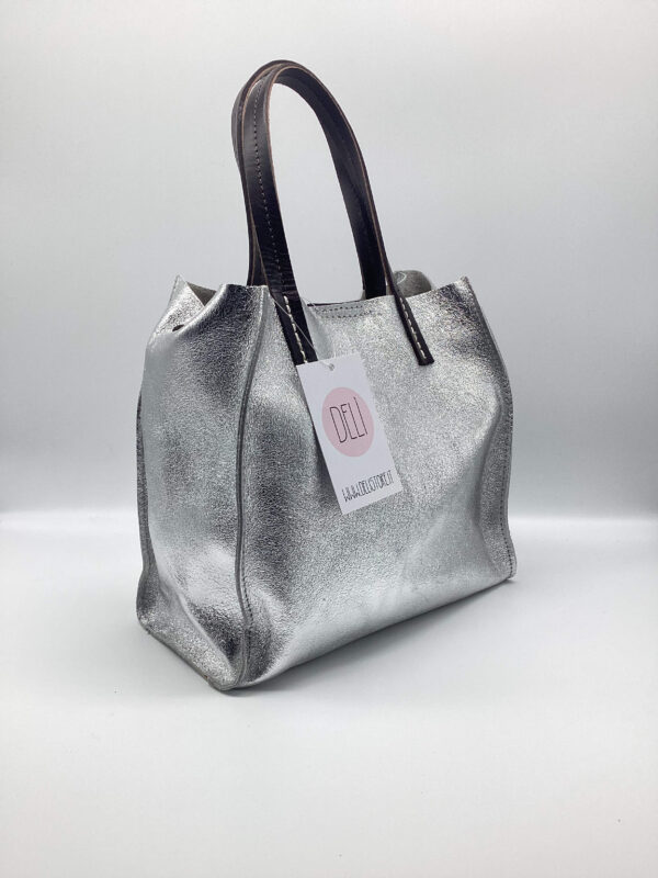 Shopper Luce mini argento - immagine 2