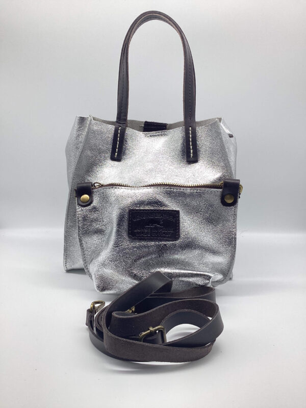 Shopper Luce mini argento - immagine 3