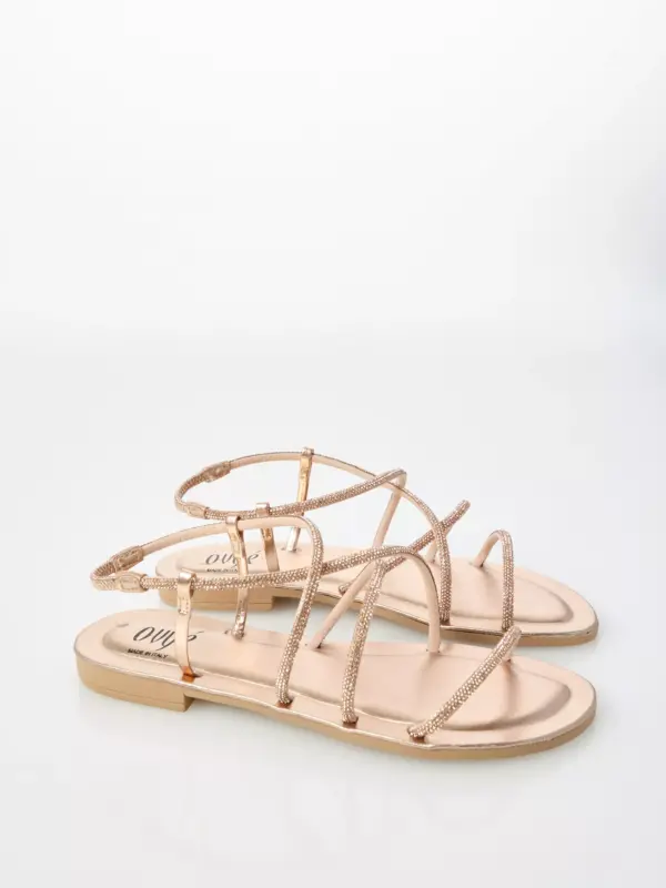 Sandalo Strass Flat rose-gold - immagine 4