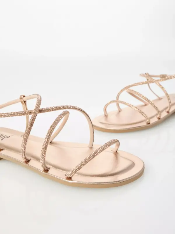 Sandalo Strass Flat rose-gold - immagine 5