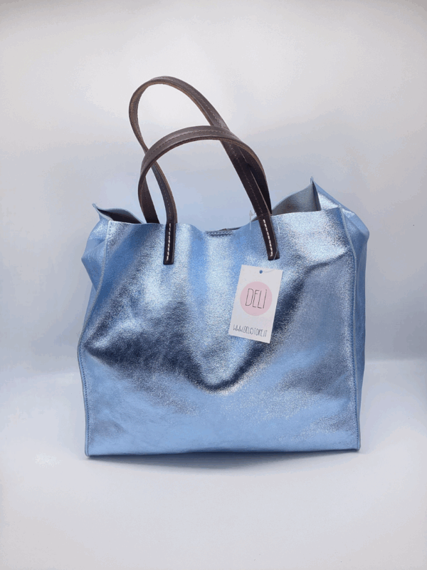 Shopper Luce maxi azzurra