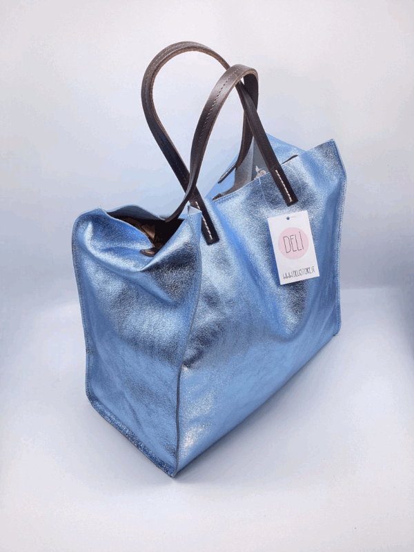 Shopper Luce maxi azzurra - immagine 2