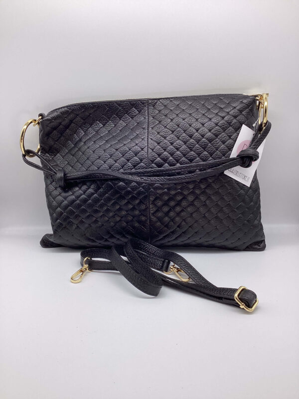 Borsa Rings Quadro nera - immagine 2