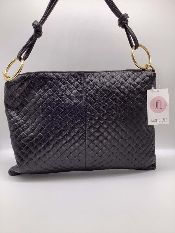 Borsa Rings Quadro nera - immagine 4