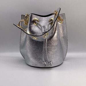 Borsa Bucket Chic argento