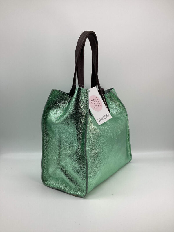 Shopper Luce mini verde chiaro - immagine 3