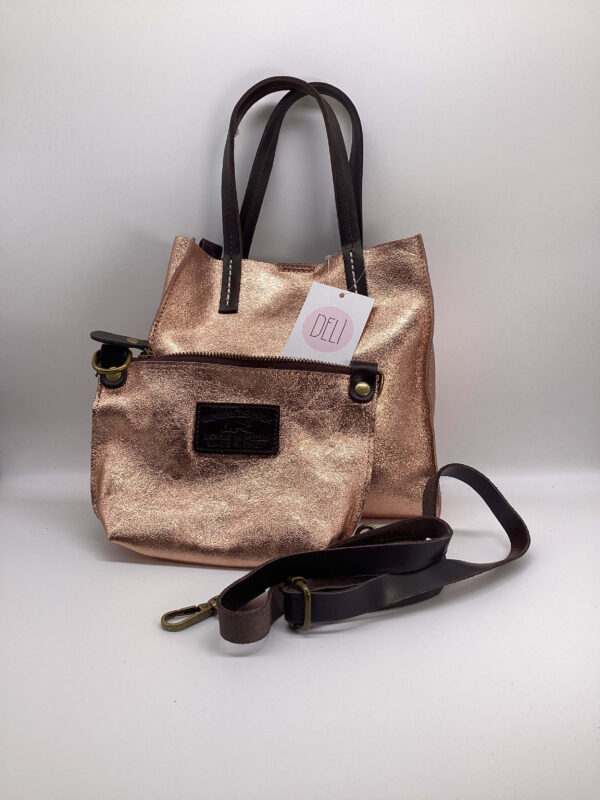 Shopper Luce mini oro rosa - immagine 2