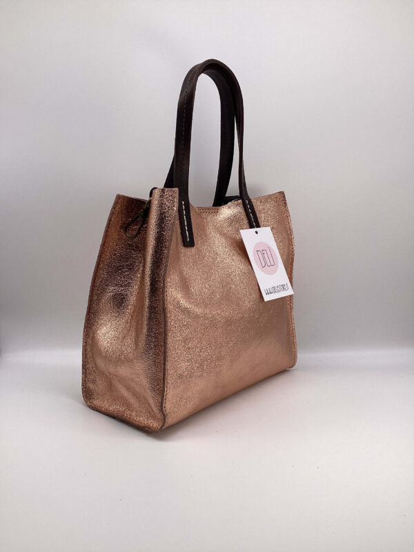 Shopper Luce mini oro rosa - immagine 3