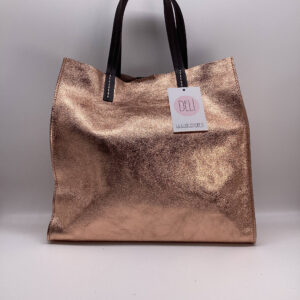 Shopper Luce media oro rosa