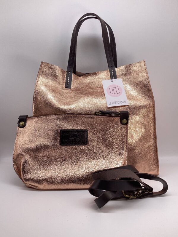 Shopper Luce media oro rosa - immagine 3