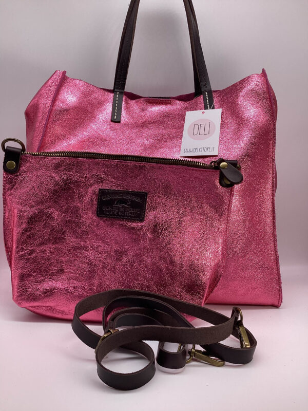 Shopper Luce maxi fucsia - immagine 2