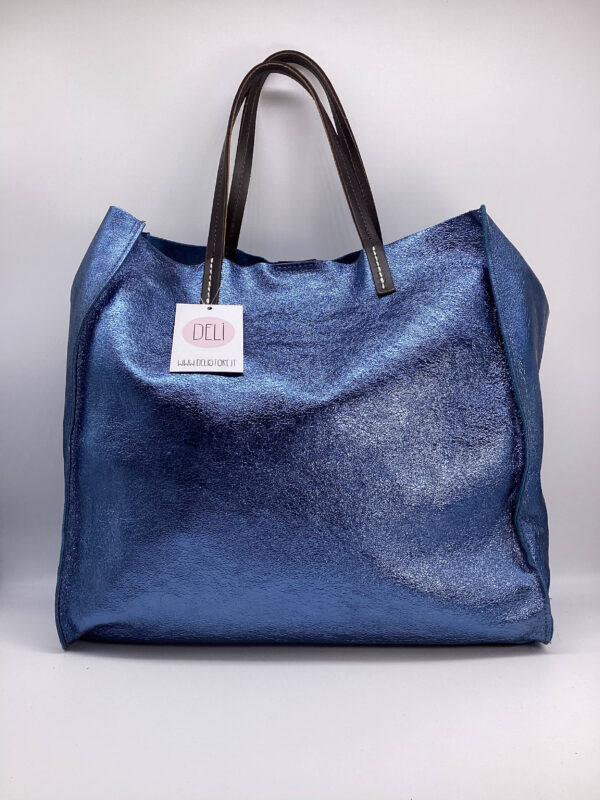 Shopper Luce maxi blu