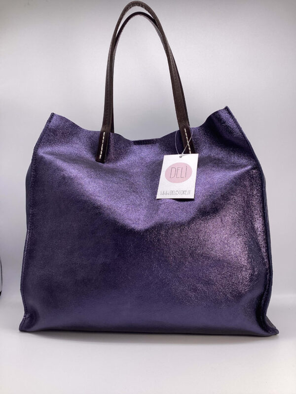 Shopper Luce maxi blu notte